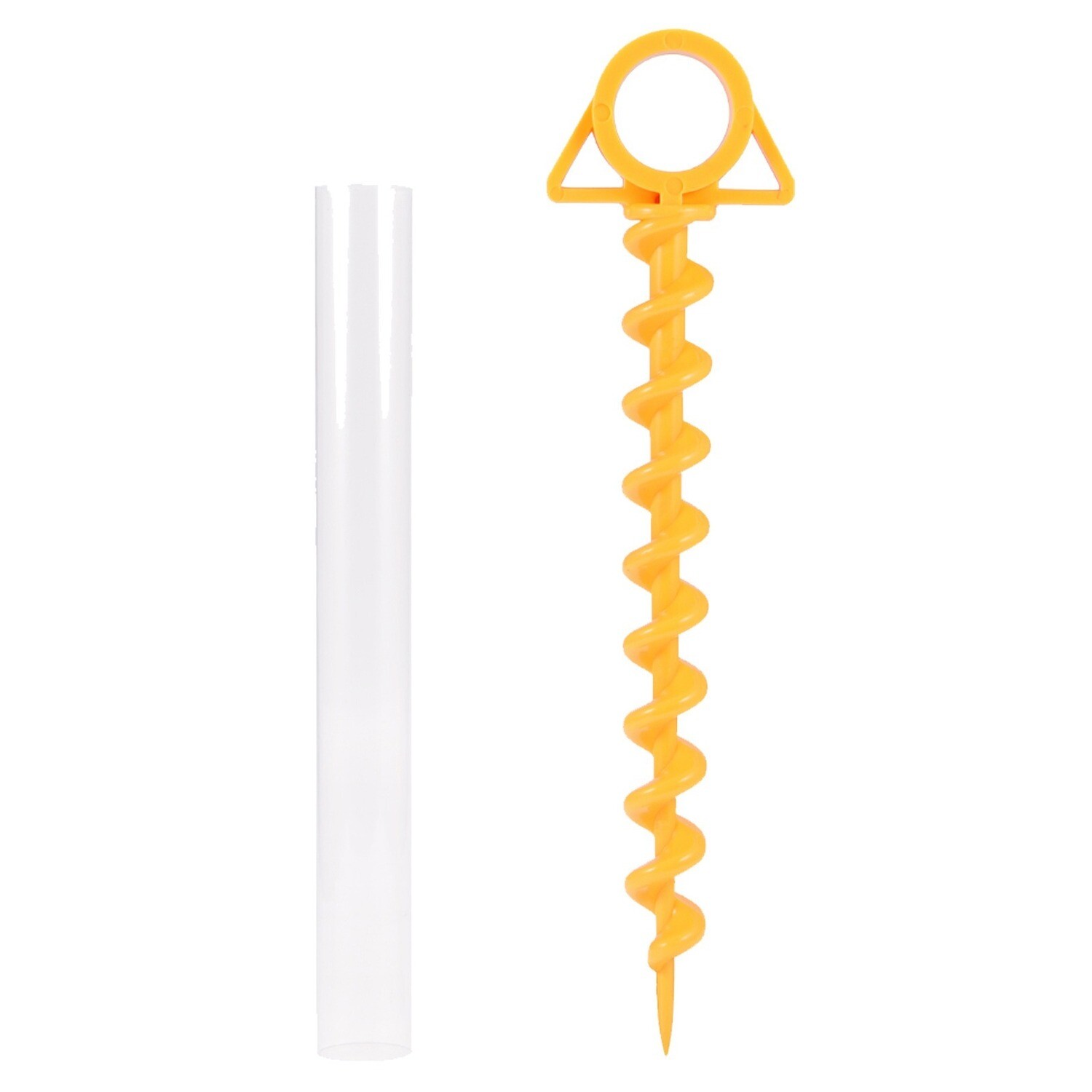 帳篷釘套裝 | Camping Tent Plastic Screw Set, Color: Yellow Set (2支釘+1支管子)