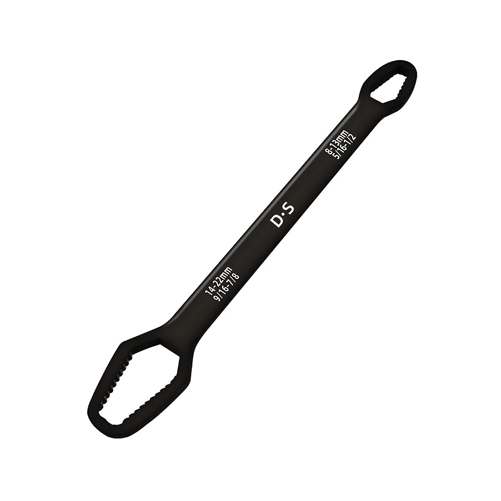 8-22mm雙頭士巴拿 | Universal Double End Ring Wrench, Color: BLACK