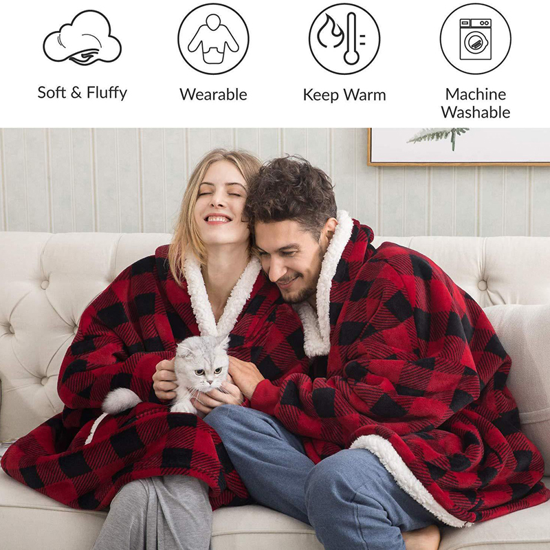 居家套頭防寒衣| Soft Hooded Blanket