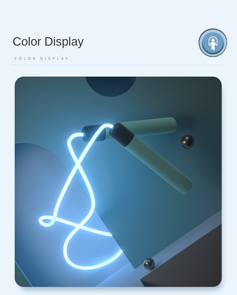 ​Luminous Skipping Rope, Color: BLUE