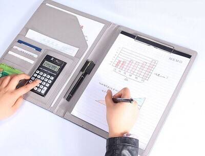A4 Multifunctional Business Notepad with Calculator