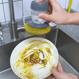 按壓加液去污刷  | Soap Dispensing Palm Brush