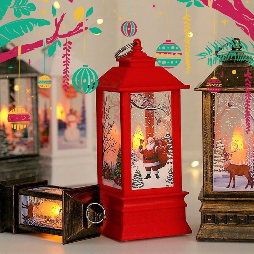 Electric Christmas Lanterns Set(4 pcs)