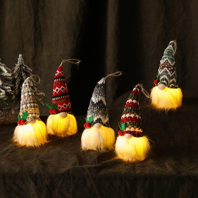 ​Santa Claus Luminous Hanging Dolls Set (5 pcs)