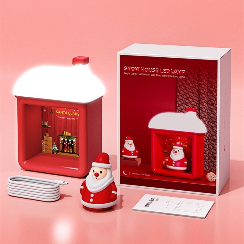​聖誕雪屋小夜燈 | Christmas Snow House LED Lamp, STYLE: SANTA CLAUS