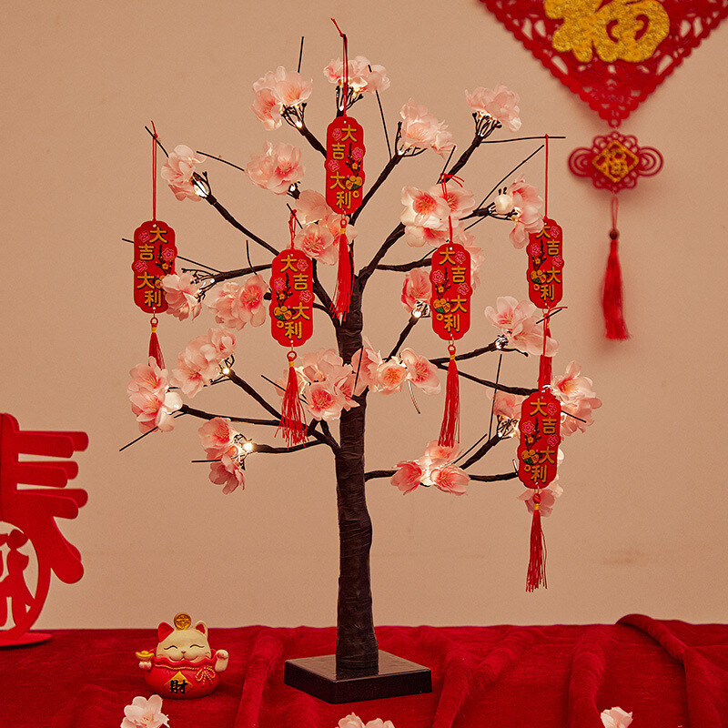 ​新春桃花許願樹(燈光版), 款式: 大吉大利