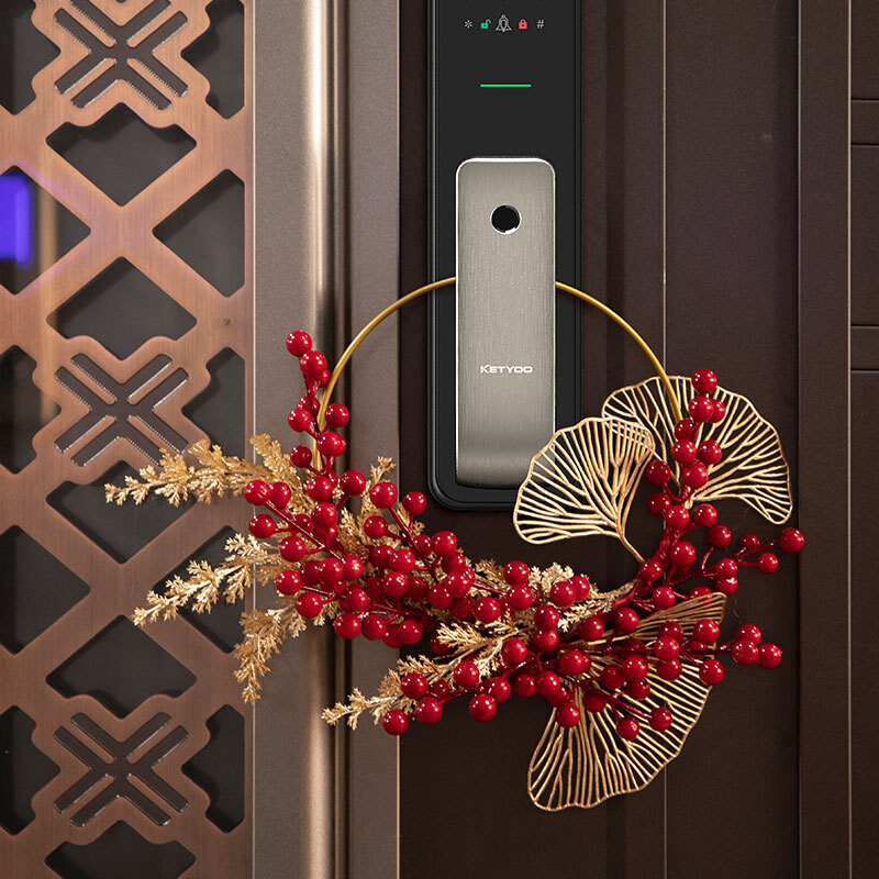 新年金玉滿堂手工花環掛件