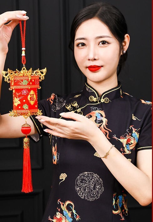 ​新年古典可摺疊式宮廷花燈(燈光版), 款式: 迎喜接福小