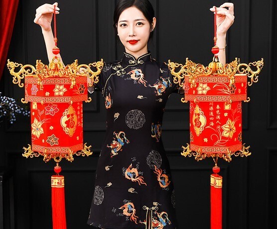 ​新年古典可摺疊式宮廷花燈(燈光版)