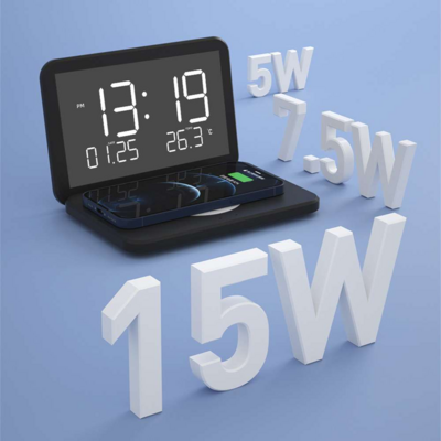 ​摺疊式無線充電智能鬧鐘 | Foldable Wireless Charger Clock