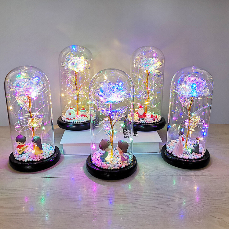 ​玫瑰永生花公仔禮盒裝