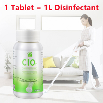 CLO2 二氧化氯消毒片 (100片)| CLO2 Chlorine Dioxide Disinfection Tablets