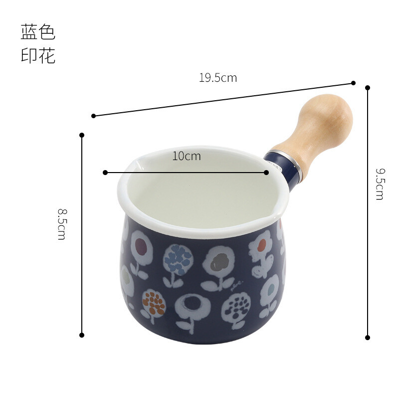 日式迷你搪瓷鍋, 款式: 藏青花