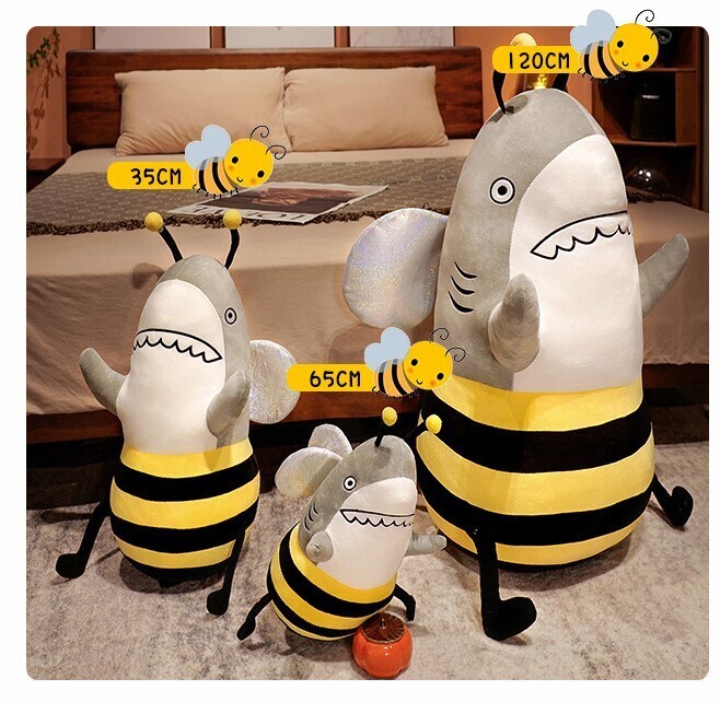​當鯊魚遇上蜜蜂 | SHARK BEE, 尺寸: 25-35cm