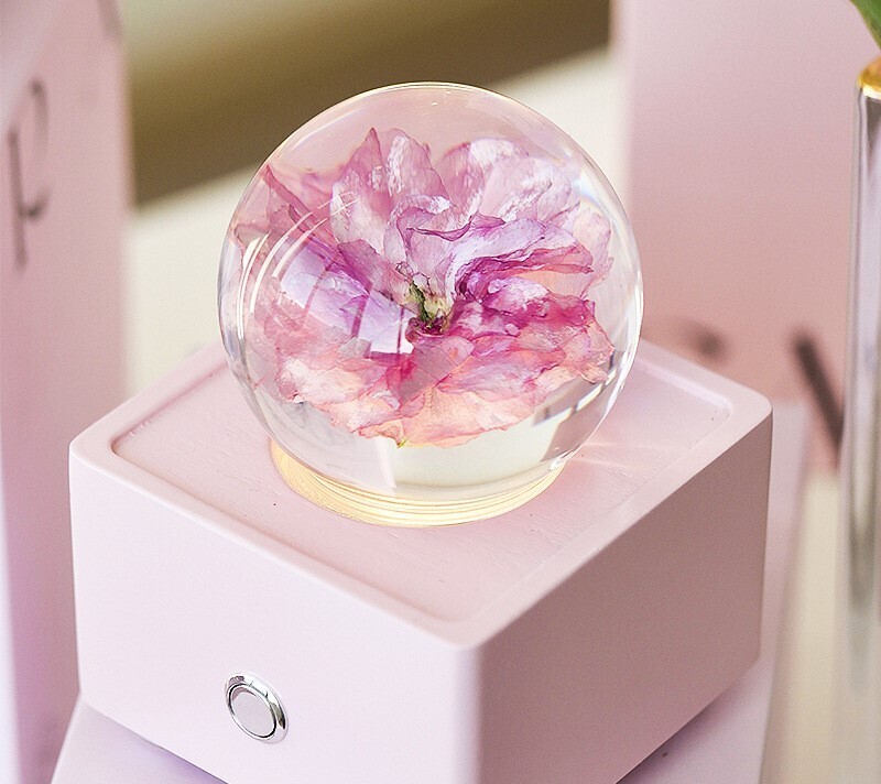 櫻花水晶球燈藍牙音箱
