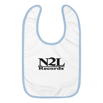 N2L RECORDS Embroidered Baby Bib