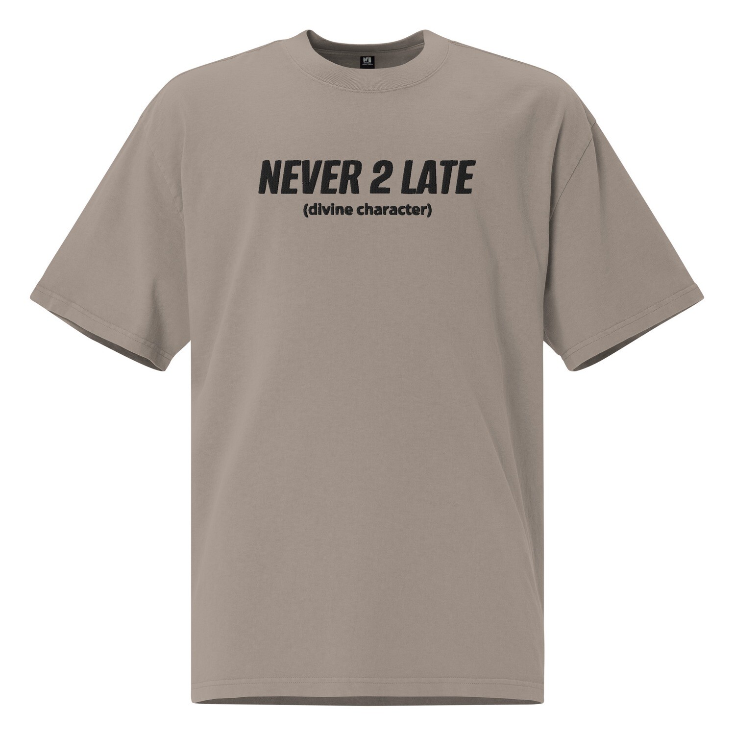 DIVINE CHARACTER Oversized Faded T-shirt