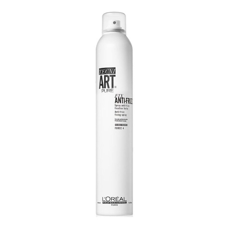 L'Oréal
TECNI.ART FIX
TNA Fix Anti-Frizz Pure - 400 ml
Anti-frizz fixing spray. No added perfumes.