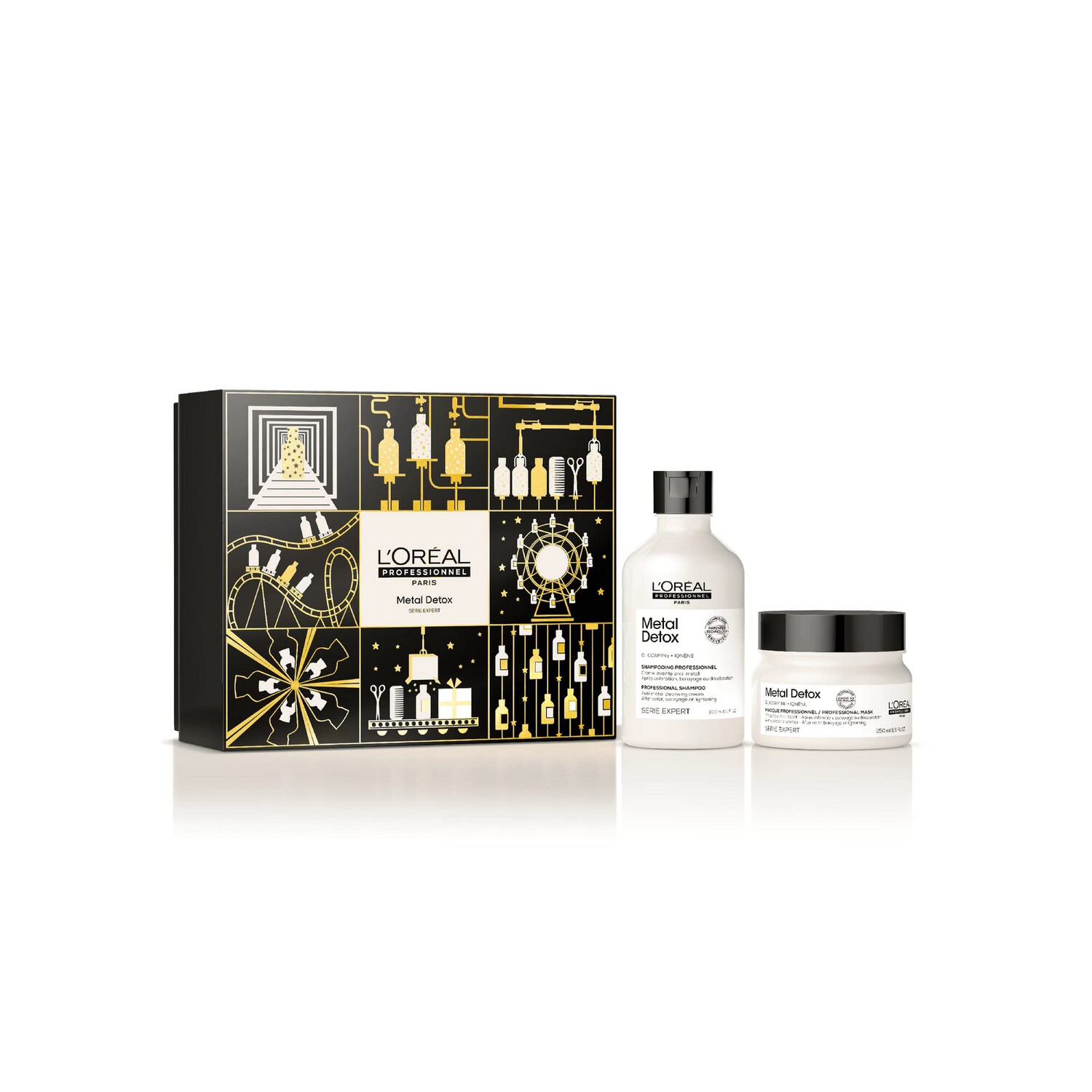 L&#39;ORÉAL PROFESSIONNEL SERIE EXPERT Coffret duo métal détox – tout type de cheveux