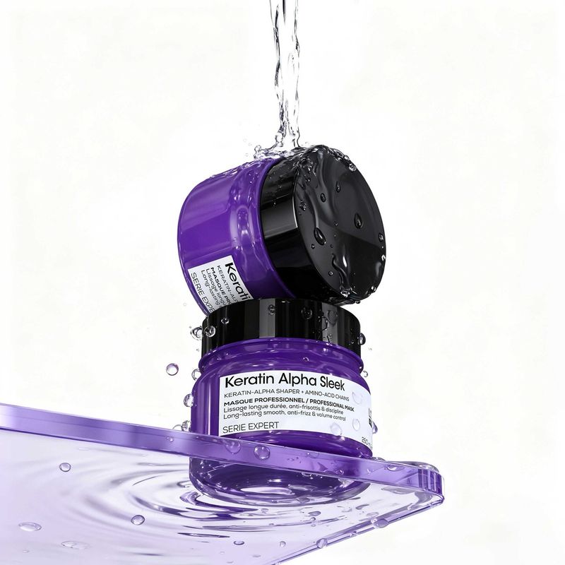 Professional hair mask for long-lasting smoothness, frizz &amp; volume control