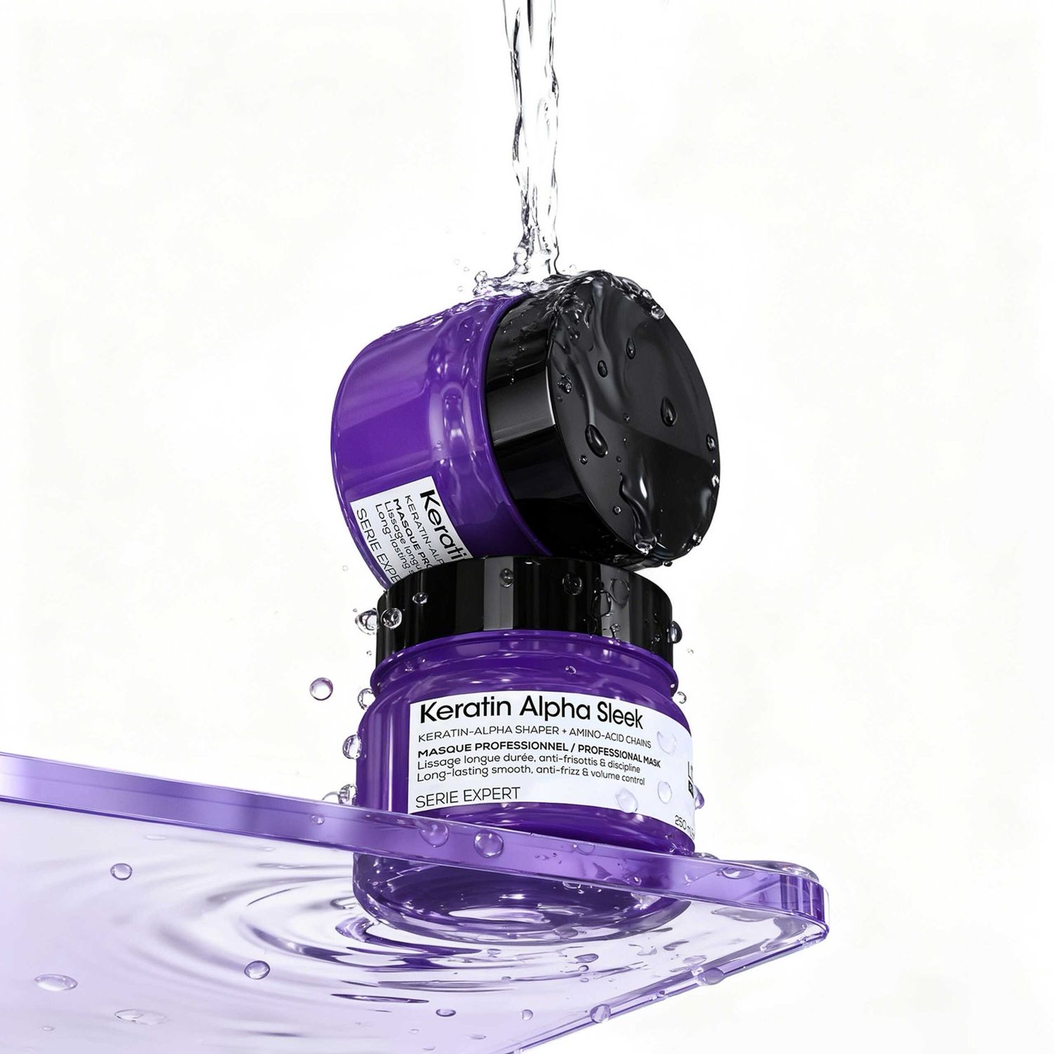 Professional hair mask for long-lasting smoothness, frizz &amp; volume control