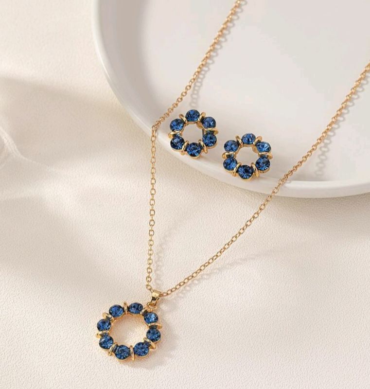 Ketten Set Rose Blau Ketten Set Rose Blau