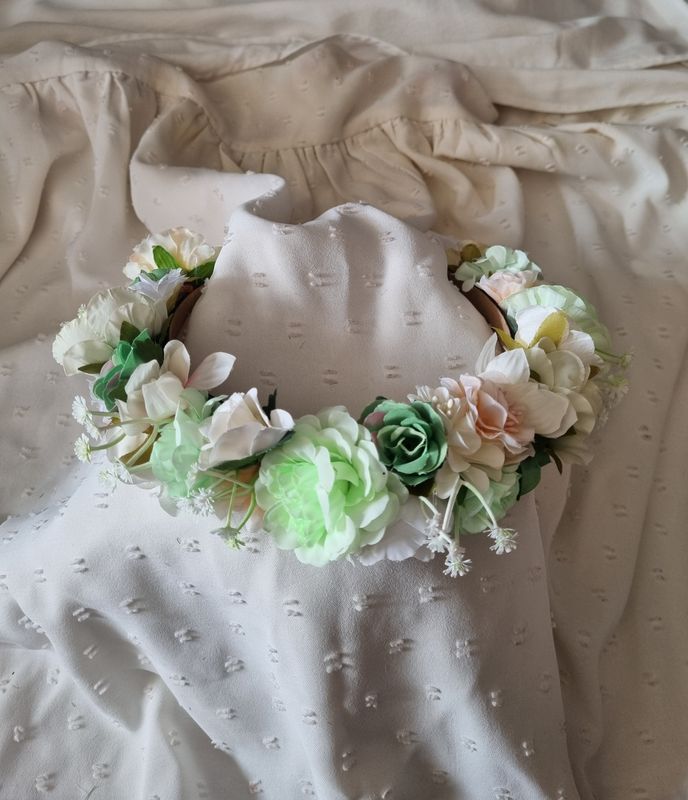 Blumen Haarreif Olive Blumen Haarreif Olive