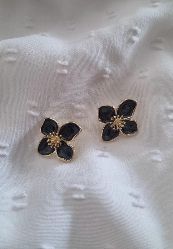 Ohrringe Marbel Schwarz Ohrringe Marbel Schwarz