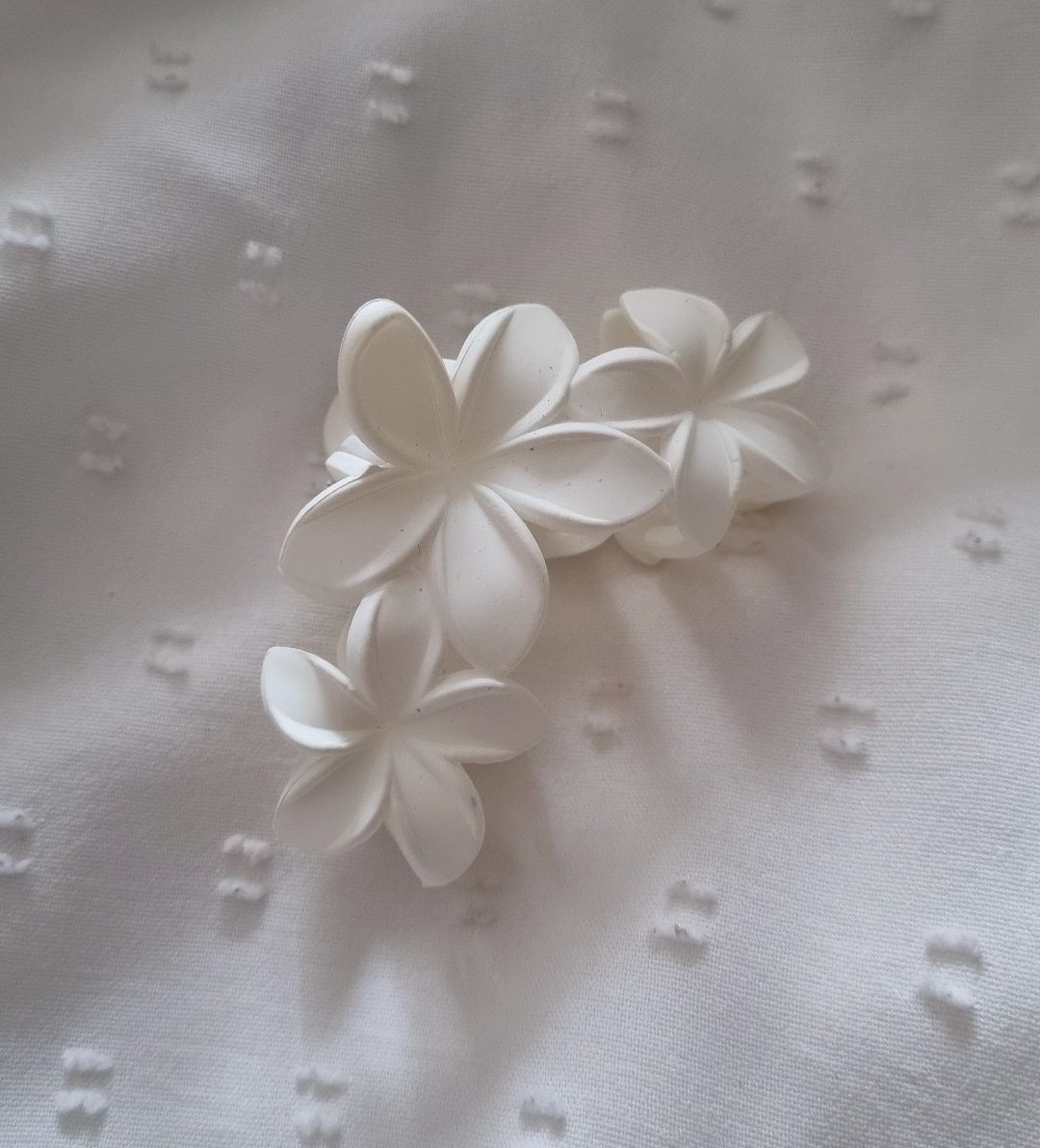 Haarklammer Ria Weiß