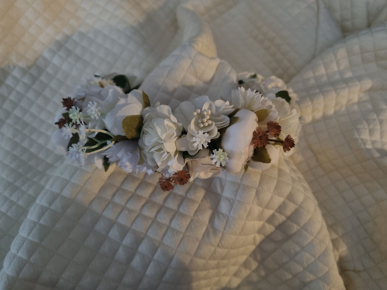 Blumenkranz Haarreif Snow