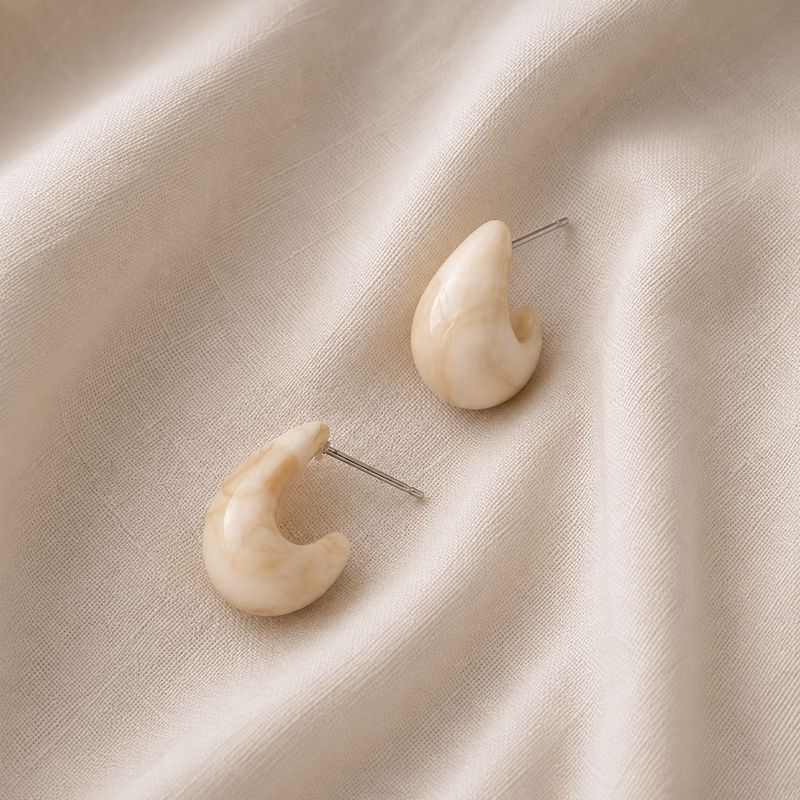 Ohrringe lua beige