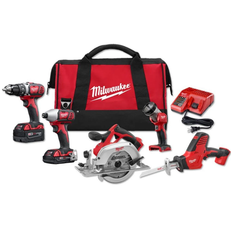 Milwaukee M18 18-Volt Lithium-Ion Cordless Combo Kit (5-Tool)