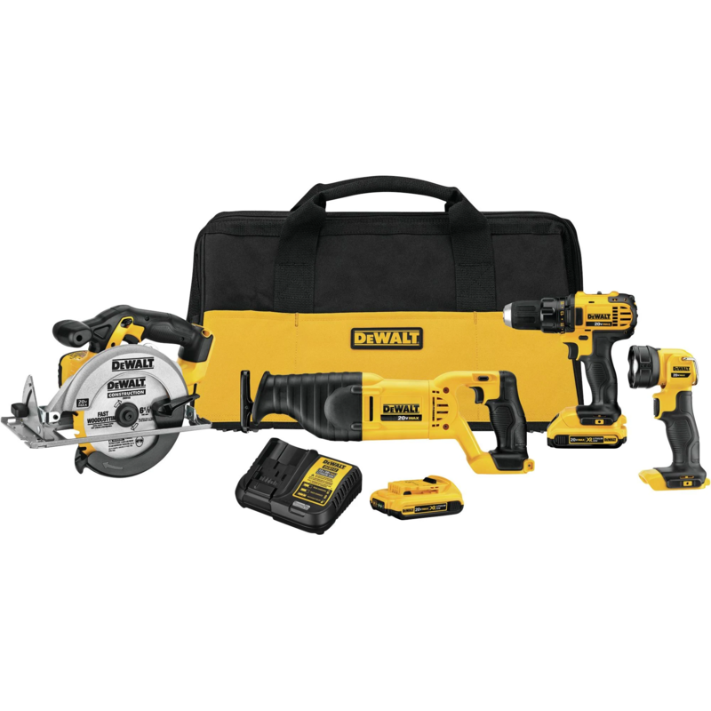 DeWalt DCK423D2 20V MAX* 4 Tool Combo Kit