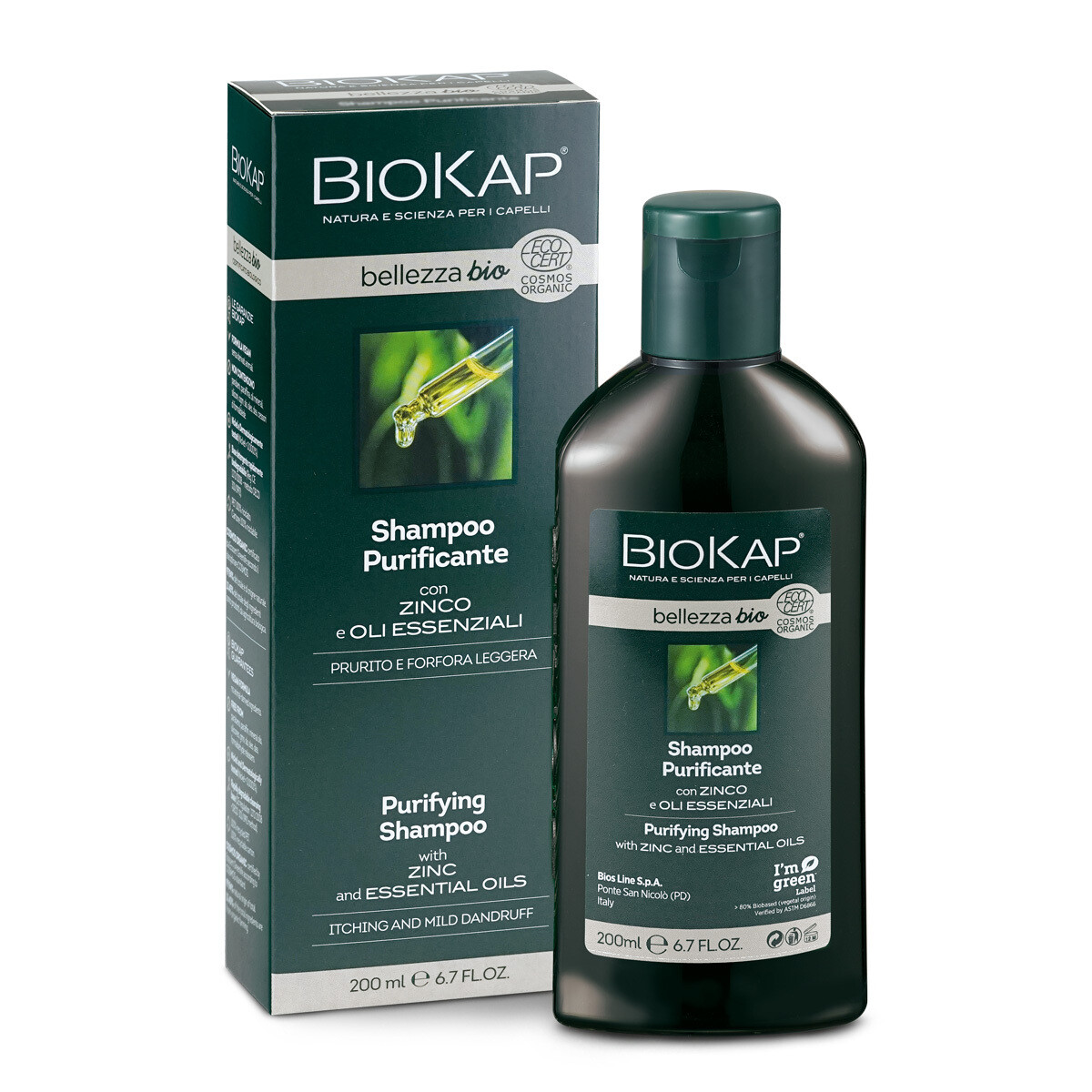 BIOKAP BIOSLINE shampoo purificante biologico