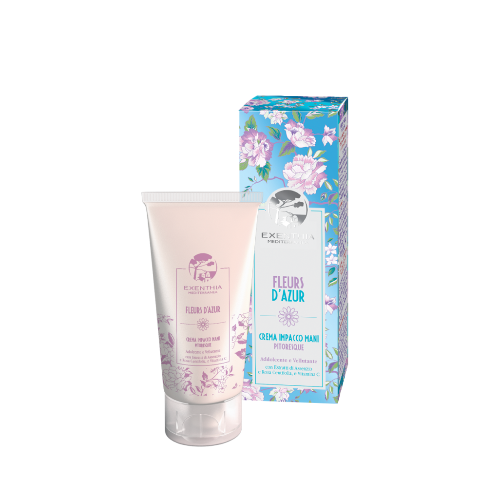 OFICINE CLEMAN fleurs d&#39;azur crema impacco mani