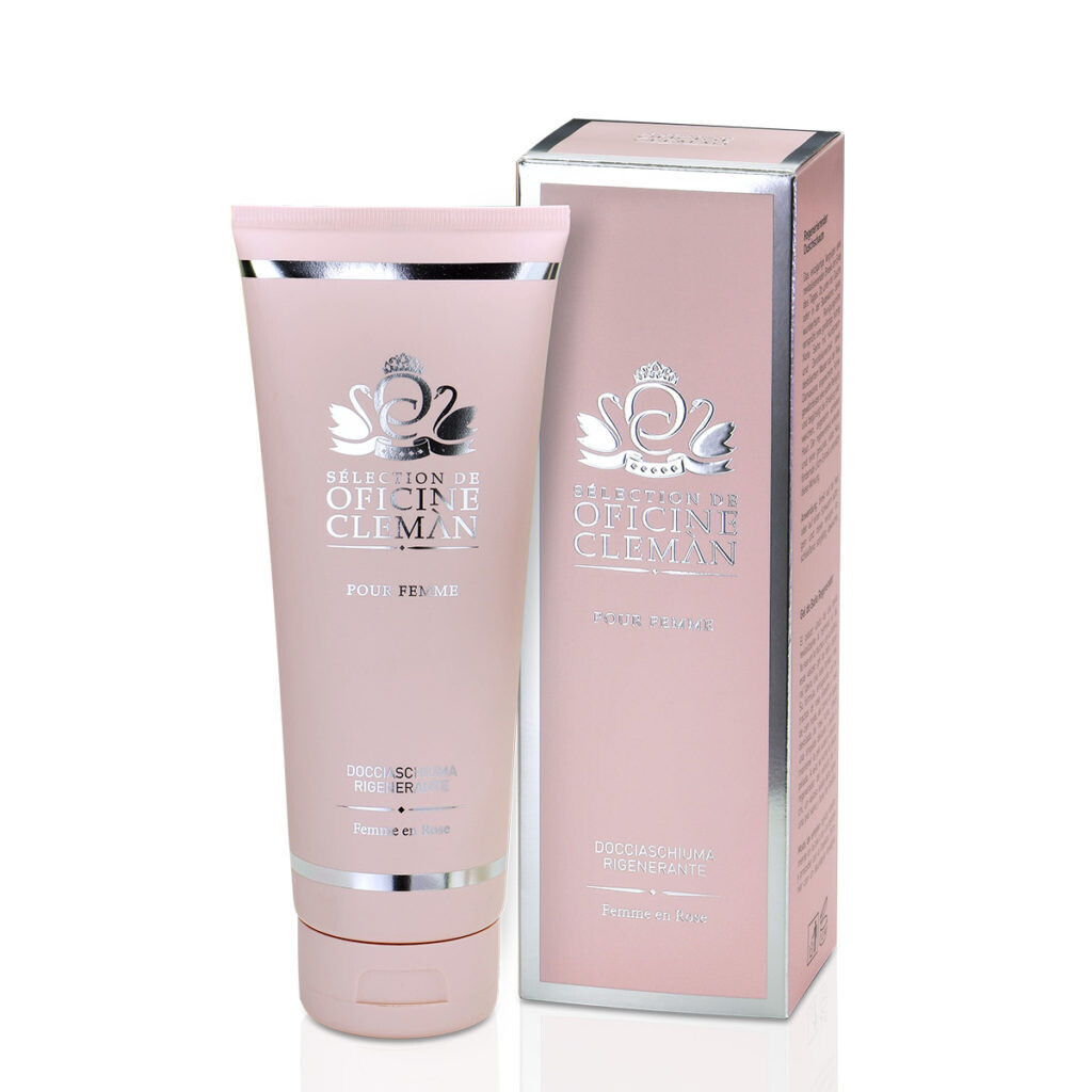 OFICINE CLEMAN femme en rose docciaschiuma rigenerante