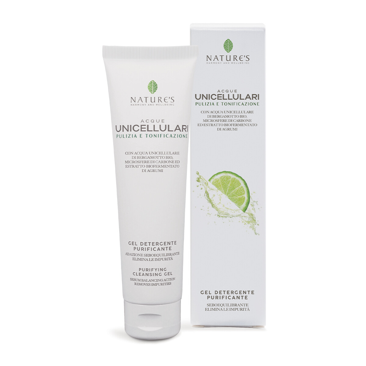 Acque unicellulari gel detergente purificante