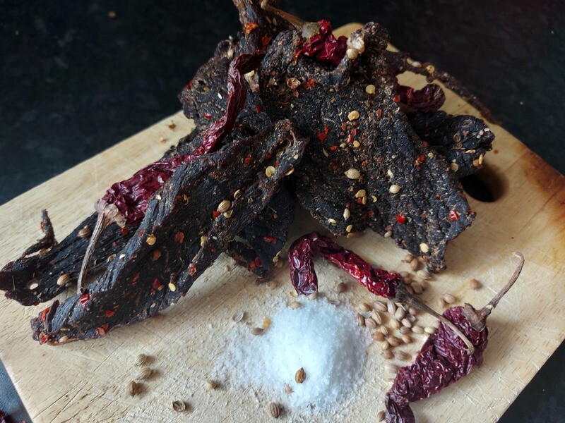 Bitesize Biltong Chunks | 100% Grass Fed Hereford Beef | Great Protein Snack | 100% Authentic South African Recipe 