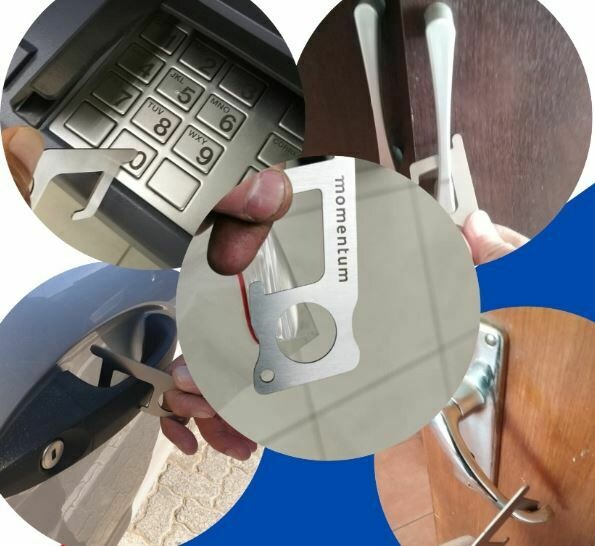 Covid Door Opener &amp; Keypad Keyring