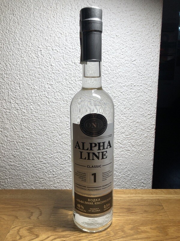 Wodka « ALPHA LINE CLASSIC », 40% vol., 50 cl