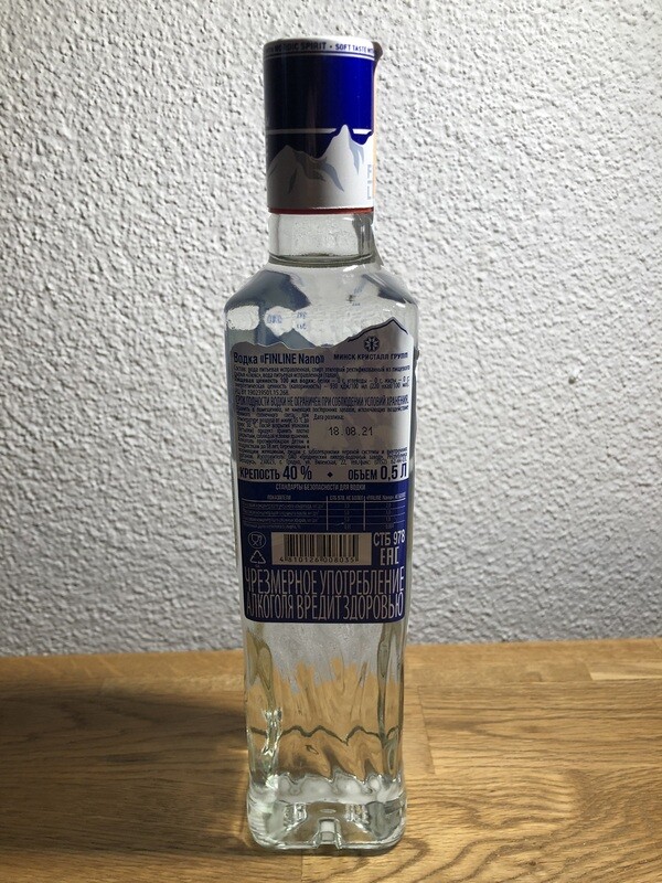 Wodka « FINLINE Nano », 40% vol., 50 cl