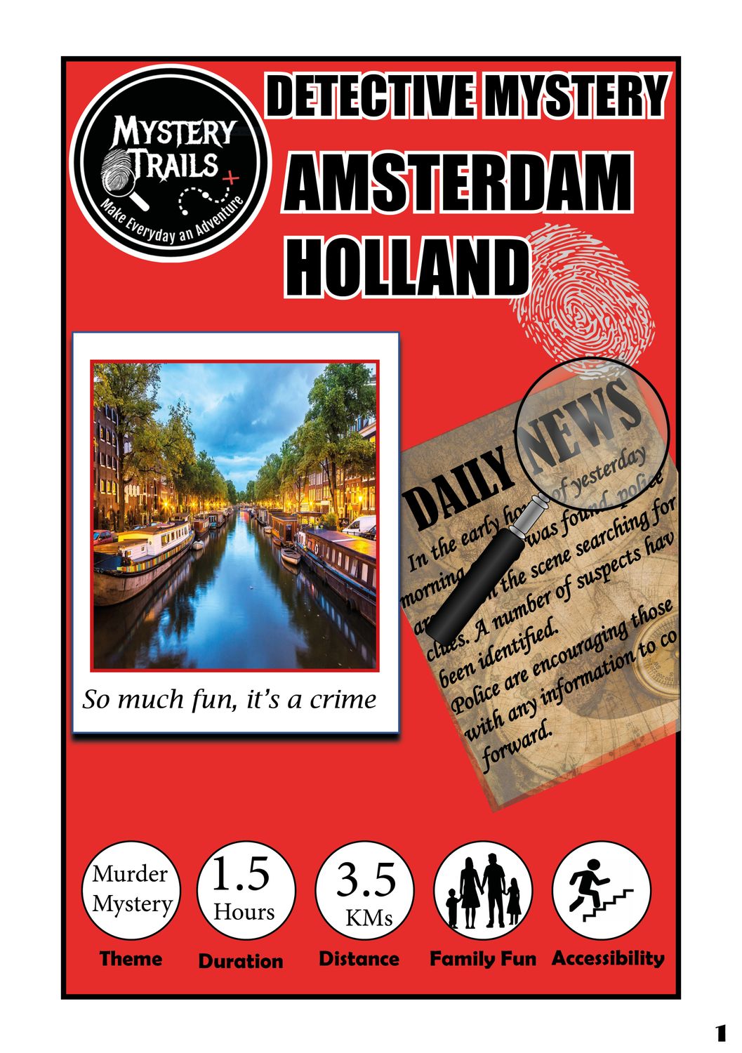 Amsterdam  - Detective Mystery- Holland