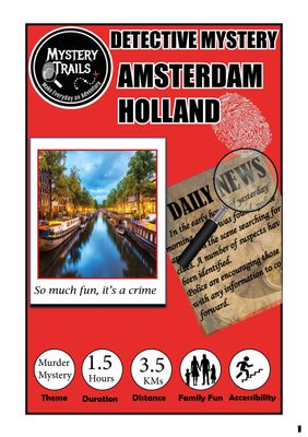 Amsterdam  - Detective Mystery- Holland