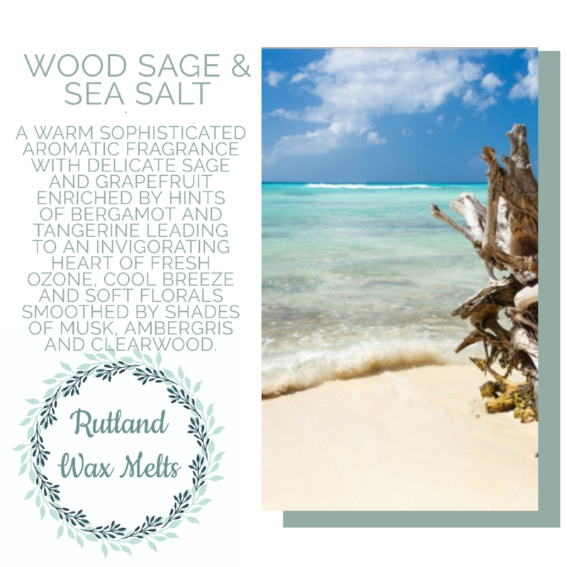 Luxury Wax Melts - Wood Sage &amp; Sea Salt