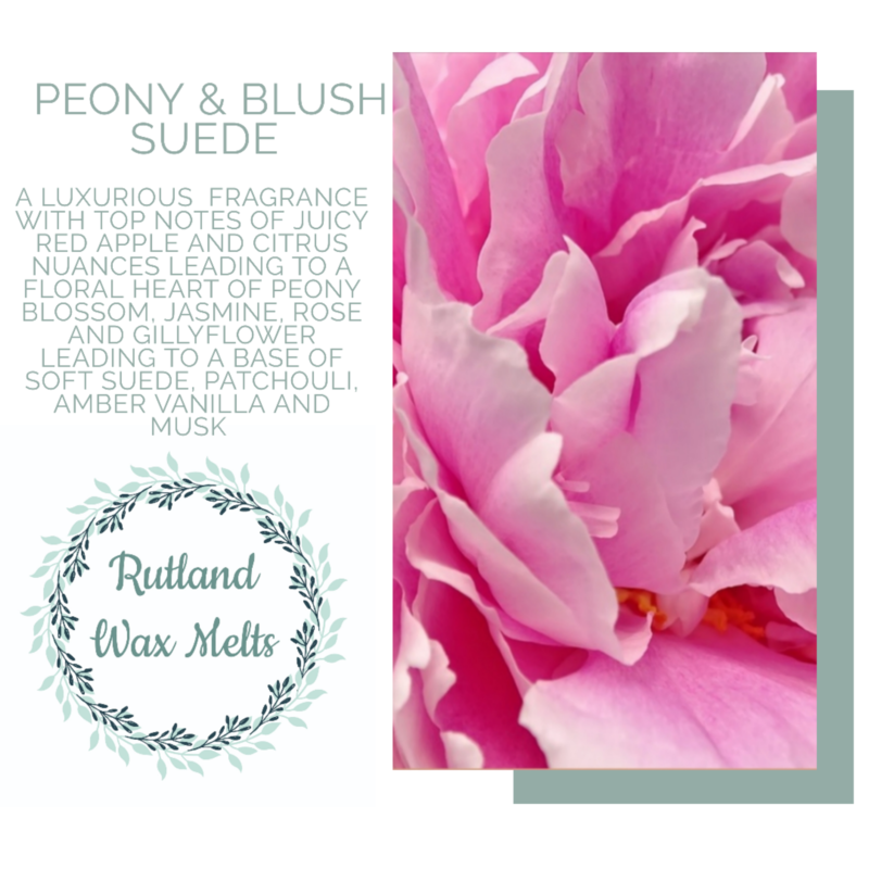 Luxury Wax Melts - Peony &amp; Blush Suede
