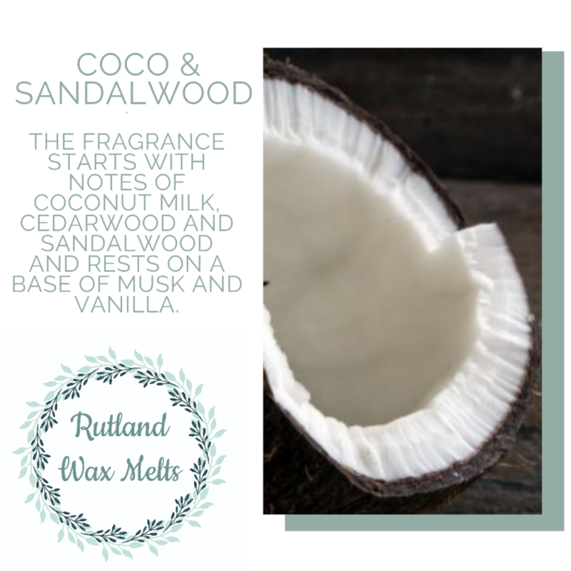 Luxury Wax Melts - Coco &amp; Sandalwood