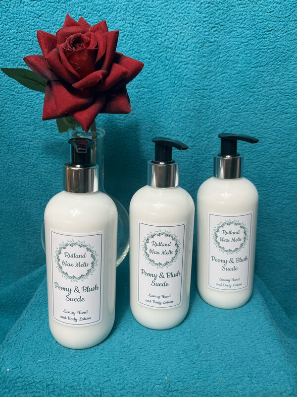 Luxury Hand And Body Lotion - Peony &amp; Blush Suede 300ml