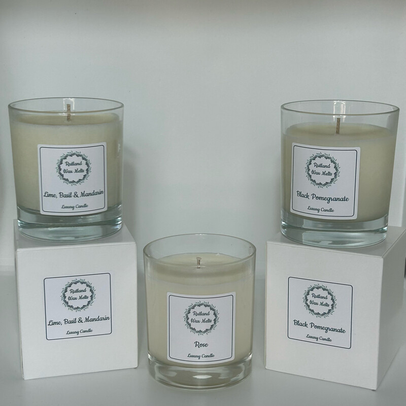 Luxury Candle 30cl. 40 Hours Burn Time. Clean Burn, Natural Coconut Wax. Best Fragrances.