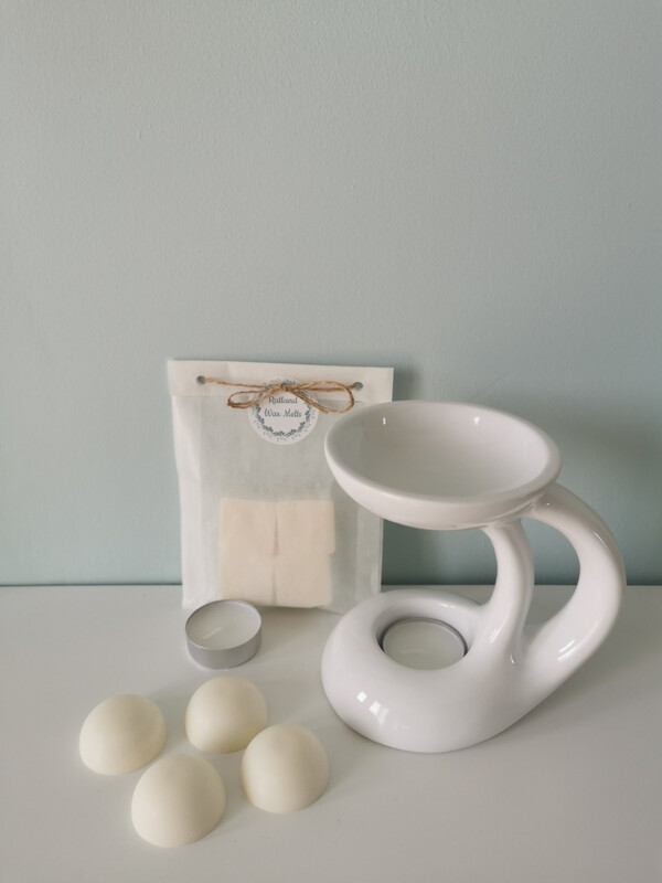 Burner - Bali Wax Burner Set In White