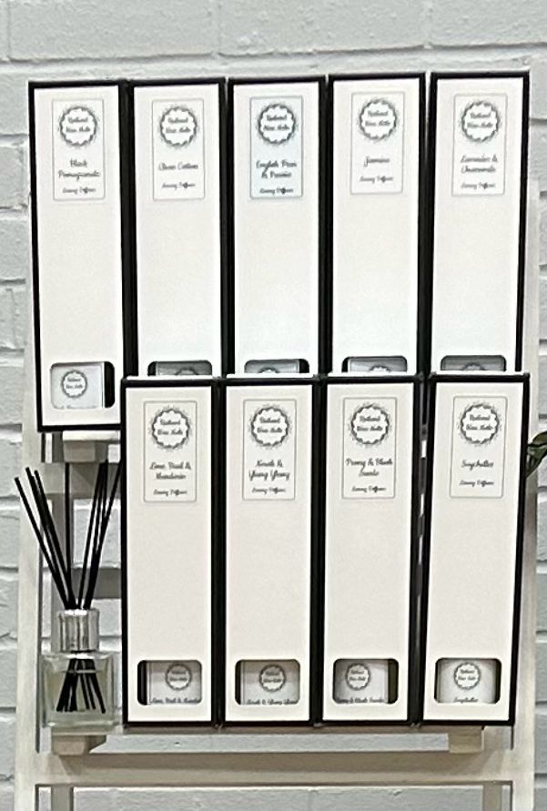 Luxury Reed Diffuser 100ml - Lime Basil &amp; Mandarin, Lavender &amp; Chamomile, English Pear &amp; Freesia, Black Pomegranate, Cuban Tobacco &amp; Oak, Neroli &amp; Ylang Ylang. Add Your Fragrance At Checkout.